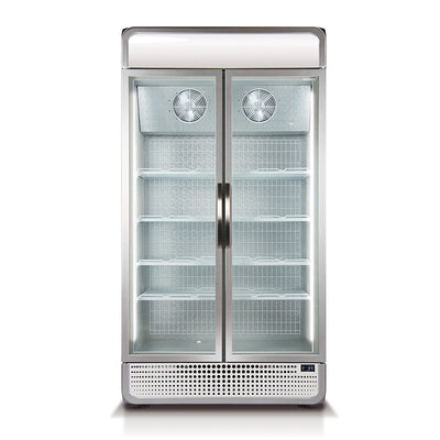 Husky 771L Double Glass Door Commercial Freezer in White (F10PRO-H-WH-AUHU)