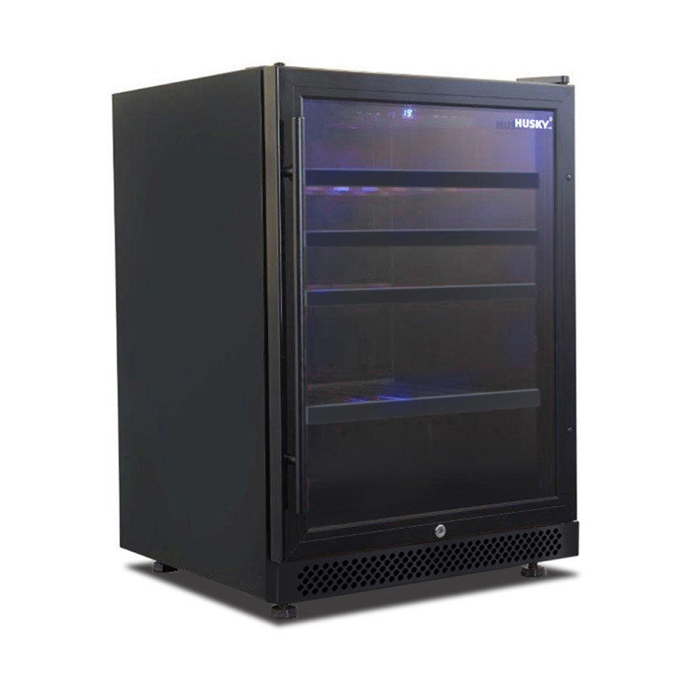Husky Riserva 154L Single Zone Wine Fridge in Matt Black (HUSWS54SMBZY