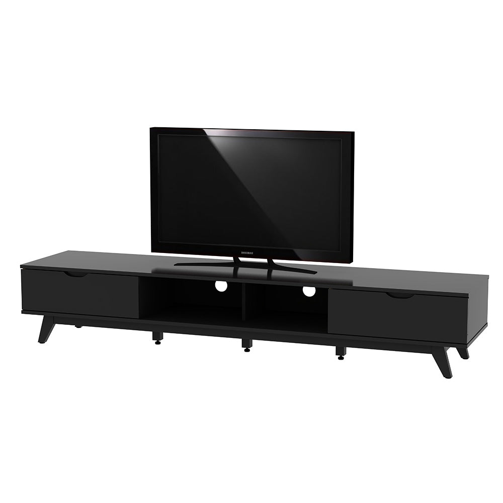 AVS 2000mm Superlow TV Cabinet in Gloss Black (SL2000BGS)