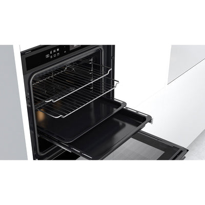 Whirlpool W-Collection Built-In Oven & Compact Oven in Black Stainless Steel Kitchen Bundle