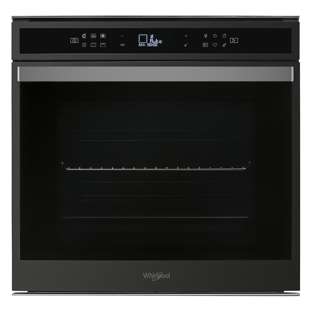 Whirlpool W-Collection Built-In Oven & Compact Oven in Black Stainless Steel Kitchen Bundle