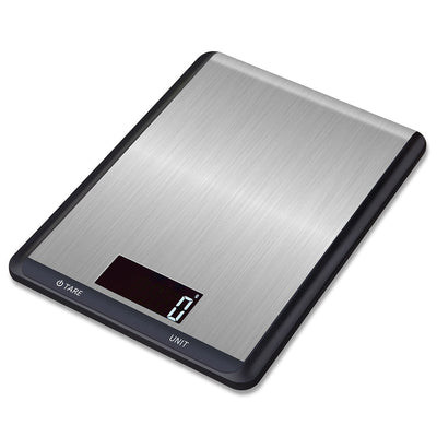 One Products 5kg High-Precision Digital Kitchen Scale in Stainless Steel/Black (OPKS006)