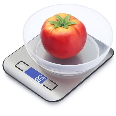 One Products 5kg High-Precision Digital Kitchen Scale in Silver (OPKS004)