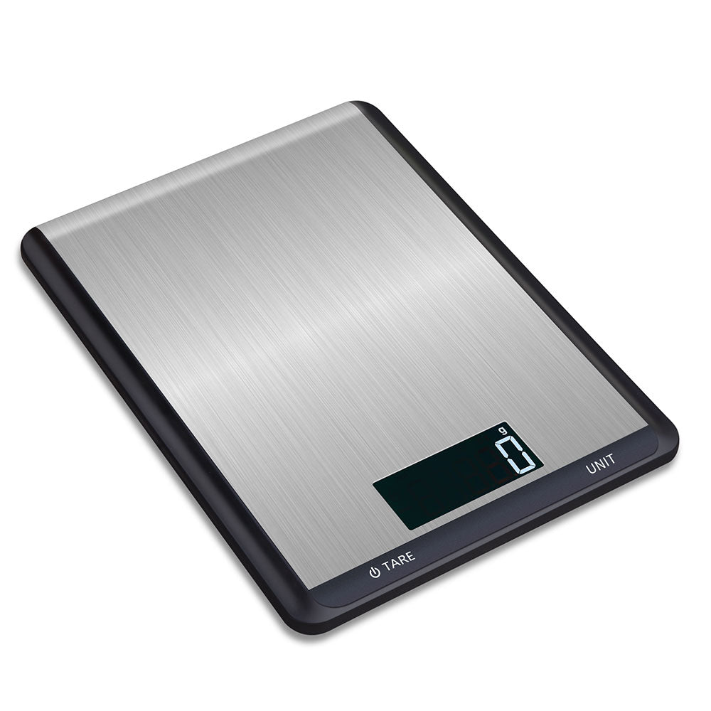 One Products 5kg High-Precision Digital Kitchen Scale in Stainless Steel/Black (OPKS006)