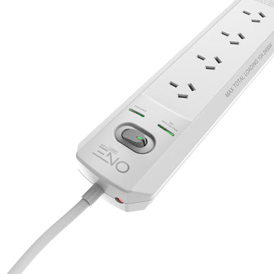 One Products 4 Outlet Surge Protected Power Board With 2 USB Ports (OPSS4202-AU)