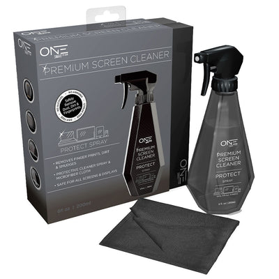 One Products 200mL Premium TV Screen Clean Spray Bottle & Cloth (OSSC001)
