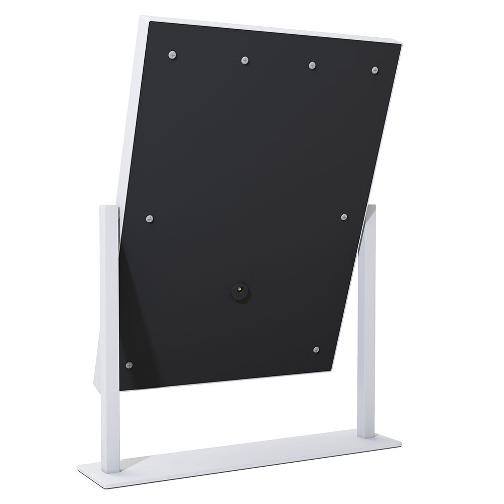 One Products Table Top Vanity Mirror With LED Lighting in White (OPCM001)