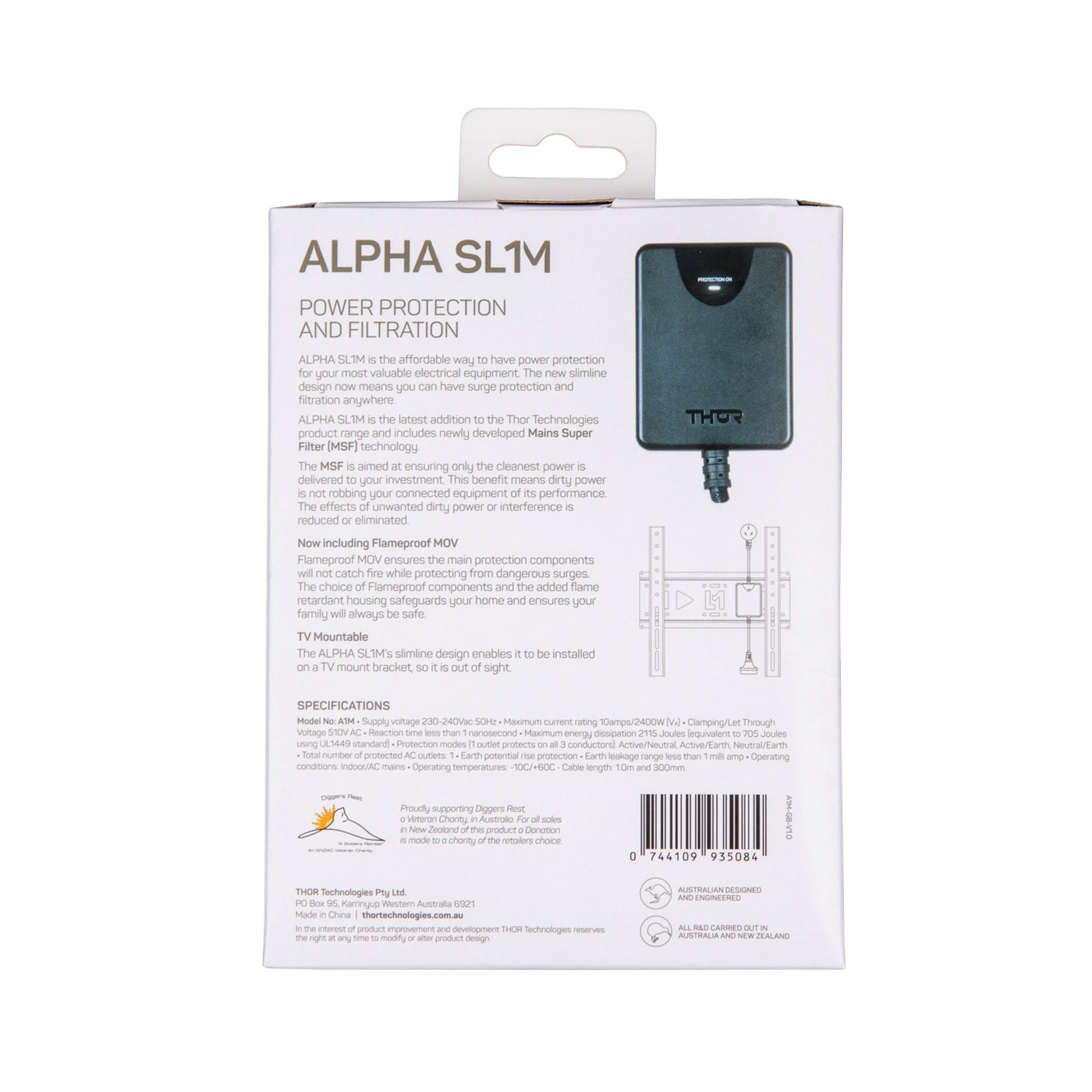 Thor Alpha SL1M Inline Surge Protector (A1M)