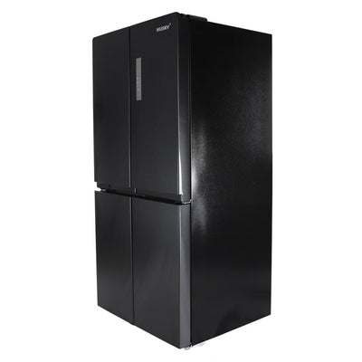 Husky 545L French 4 Door Fridge & Freezer In Black Stainless Steel Refrigerator (HUS-545FDBIX)