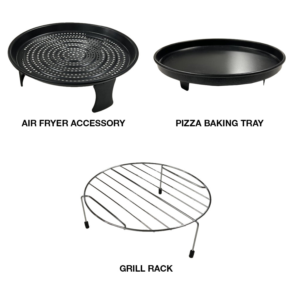 Whirlpool 29L Freestanding AirFry Microwave Oven in Black