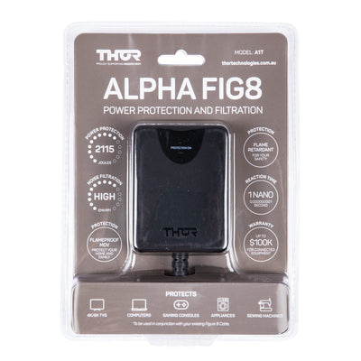 Thor Alpha Fig8 1 In-Line Surge Protected Single Power Outlet (A1T)