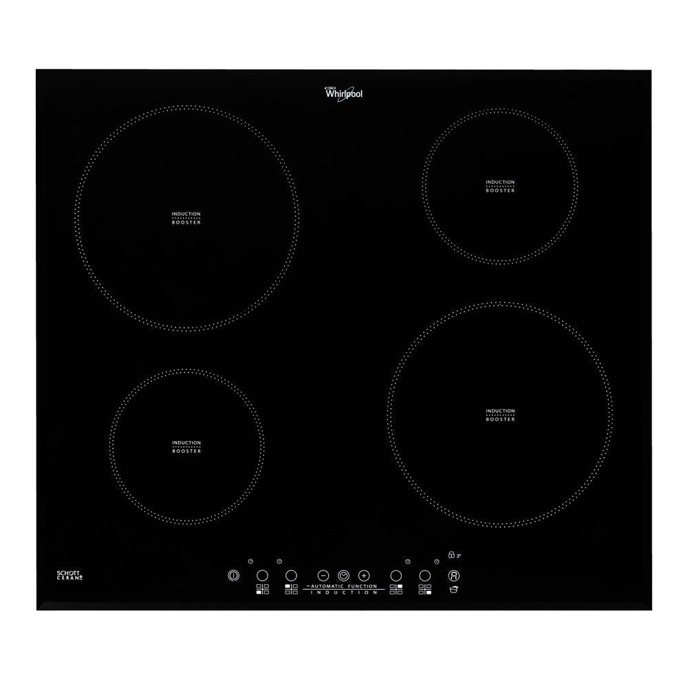 Whirlpool 60cm Built-In Oven & 60cm 4 Zone Induction Cooktop Hob Kitchen Bundle
