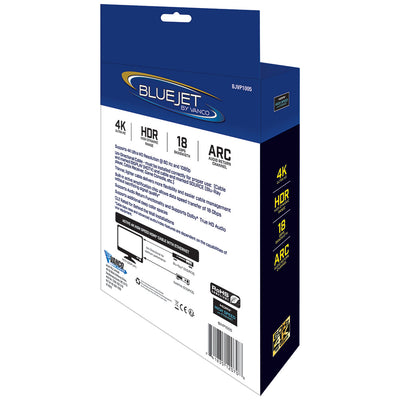 Bluejet 4K Ultra HD 18GBPS HDMI Cable - 35 Ft Length (BJVP1005)