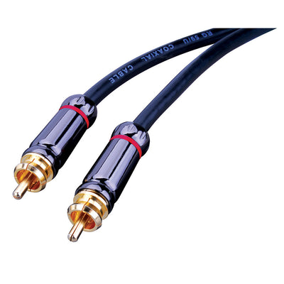 Bluejet RCA Subwoofer Audio Cable - 12 Ft Length (BJVP1022)
