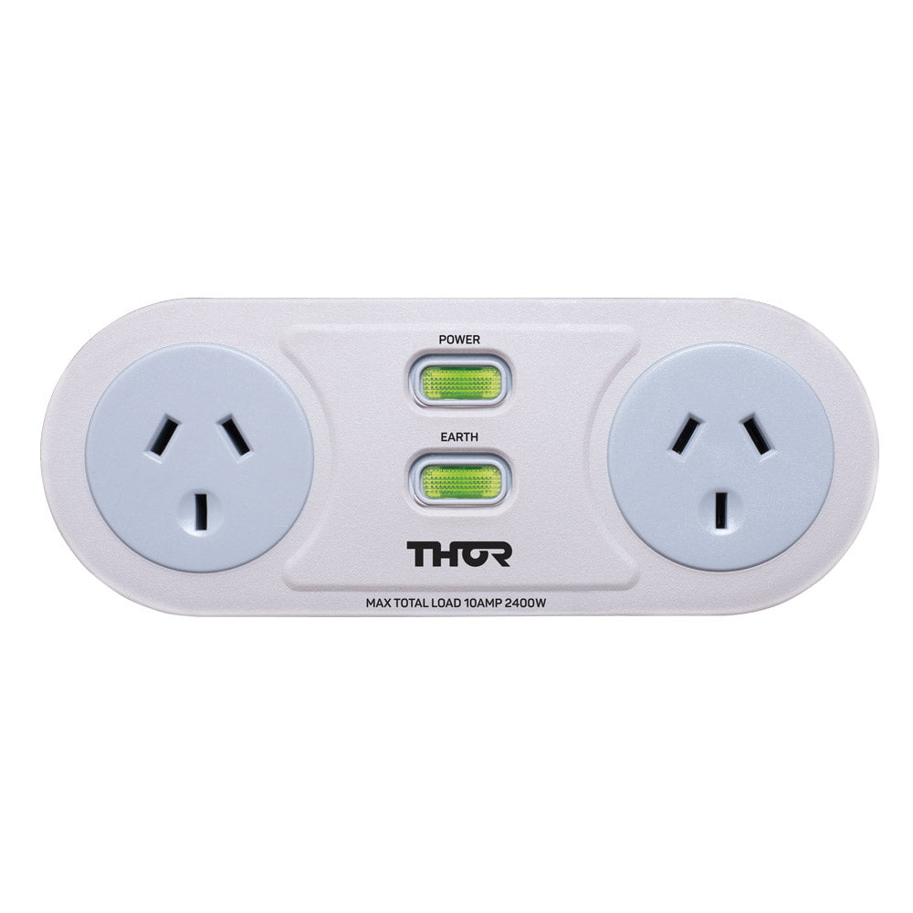 Thor 2-Outlet Surge Protector with Best Power Filtration (C2)
