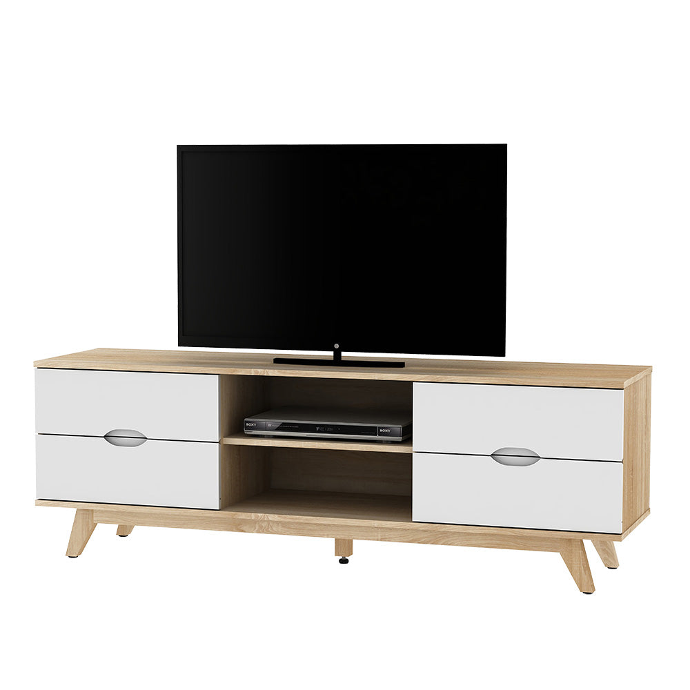 AVS 1500mm Cubit TV Cabinet in White/Oak (CB1500SOW)