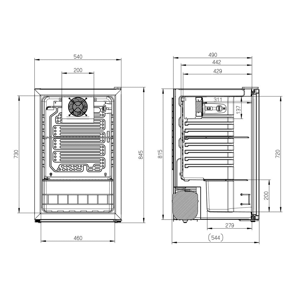 Husky 130L Glass Door Coca-Cola Branded Bar Fridge (CKK130-168-AU-HU.1)