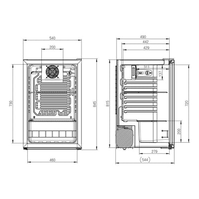 Husky 130L Glass Door Coca-Cola Branded Bar Fridge (CKK130-168-AU-HU.1)