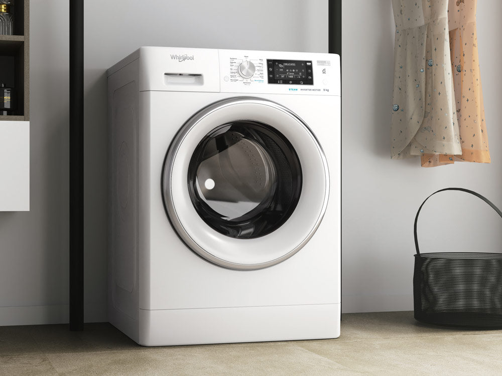 Whirlpool 9kg FreshCare+ Front Load Washer in White (FDLR90250)