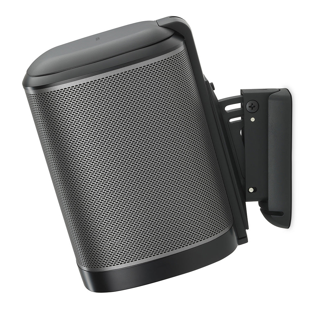 Pair of Flexson Wall Mounts For Sonos One & Play:1 Speaker in Black (FLXS1WM2021)