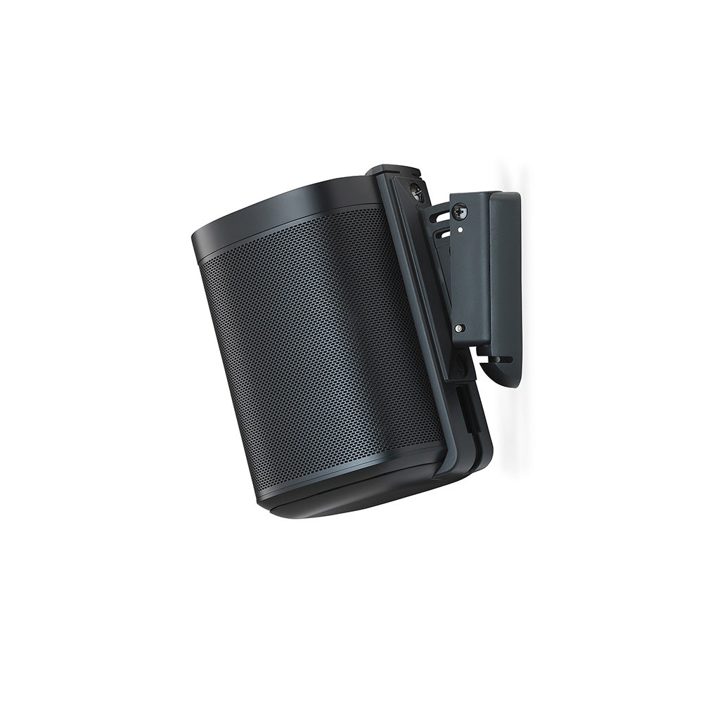 Pair of Flexson Wall Mounts For Sonos One & Play:1 Speaker in Black (FLXS1WM2021)