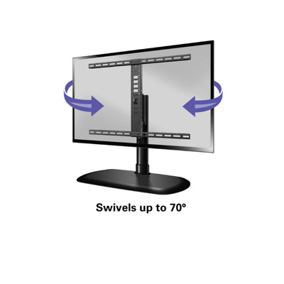 Sanus Vuepoint Swivel Adjustable Universal TV Base Stand For Flat TVs 32" To 65" (FTVS1-B2)