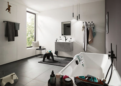 Hansgrohe AddStoris Double Bath Towel Rail in Matt Black (41743670)