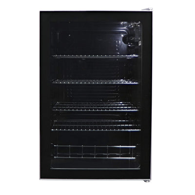 Husky 130L Single Glass Door Under Counter Bar Fridge (HUS-130CNSIL.1)