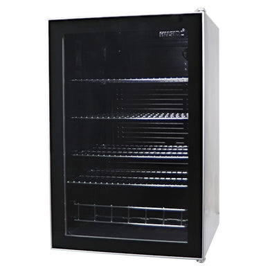 Husky 130L Single Glass Door Under Counter Bar Fridge (HUS-130CNSIL.1)