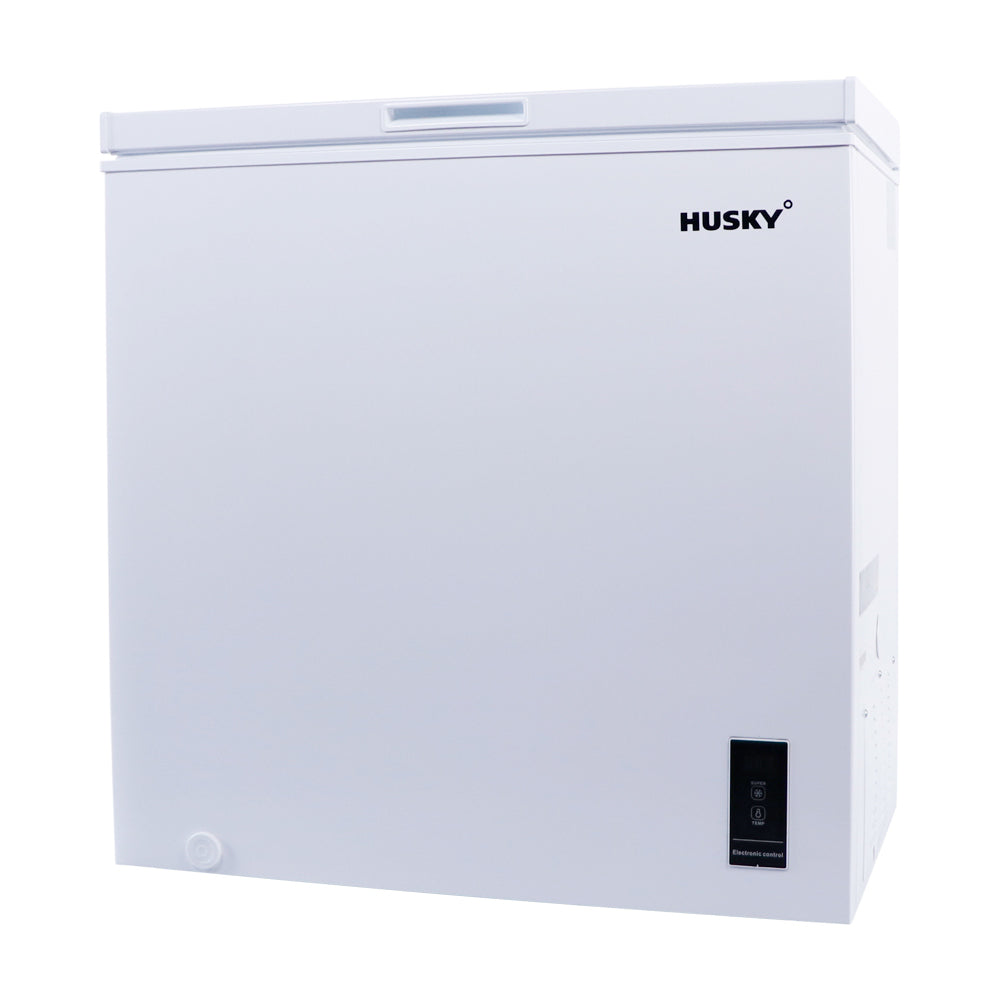Husky 198L Solid Door Hybrid Chest Fridge/Freezer in White (HUS-198CHE.1)