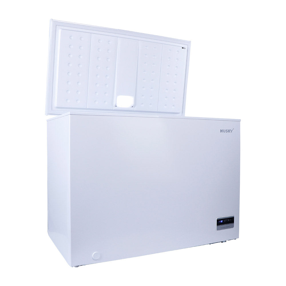 Husky 295L Solid Door Hybrid Chest Fridge or Freezer in White HUS295C Arisit