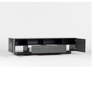 Sonorous 2000mm Value Series TV Cabinet in Black North Wood (LB2031GBLKBNWAU)