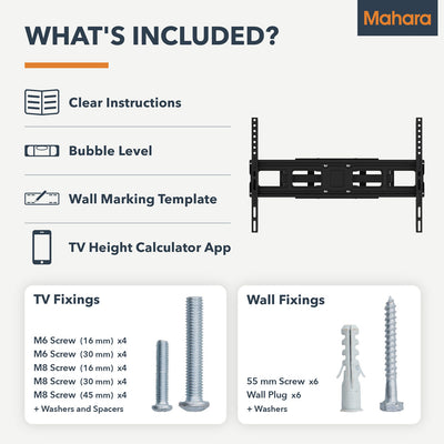 Mahara Full-Motion TV Wall Mount Bracket for 37" to 80" TV (MHLMP66-AU)