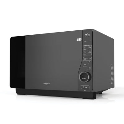 Whirlpool 30L 800W Flatbed Microwave & Grill with Inverter Technology In Black (MWF421BL)