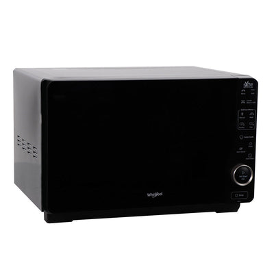 Whirlpool 30L 800W Flatbed Microwave & Grill with Inverter Technology In Black (MWF421BL)