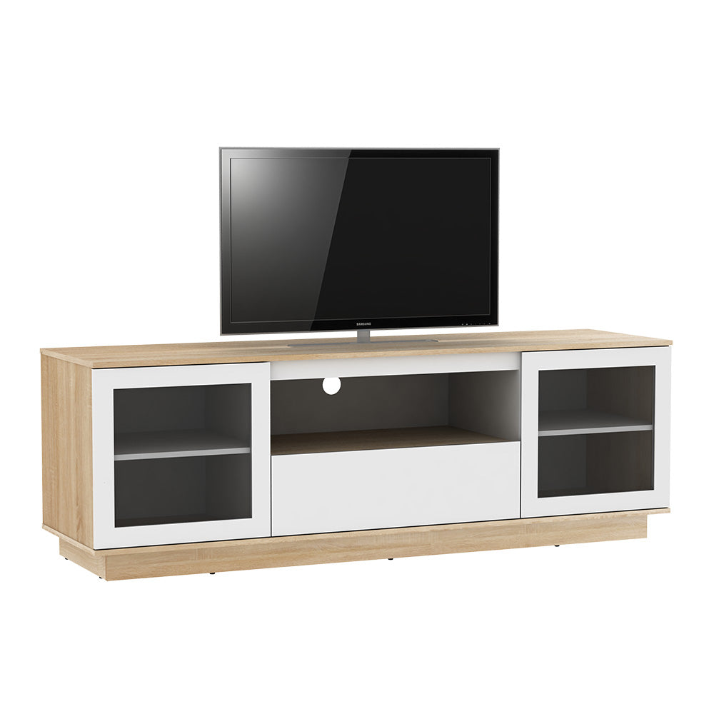 Avs 1800mm Oak Lowboy Tv Cabinet In