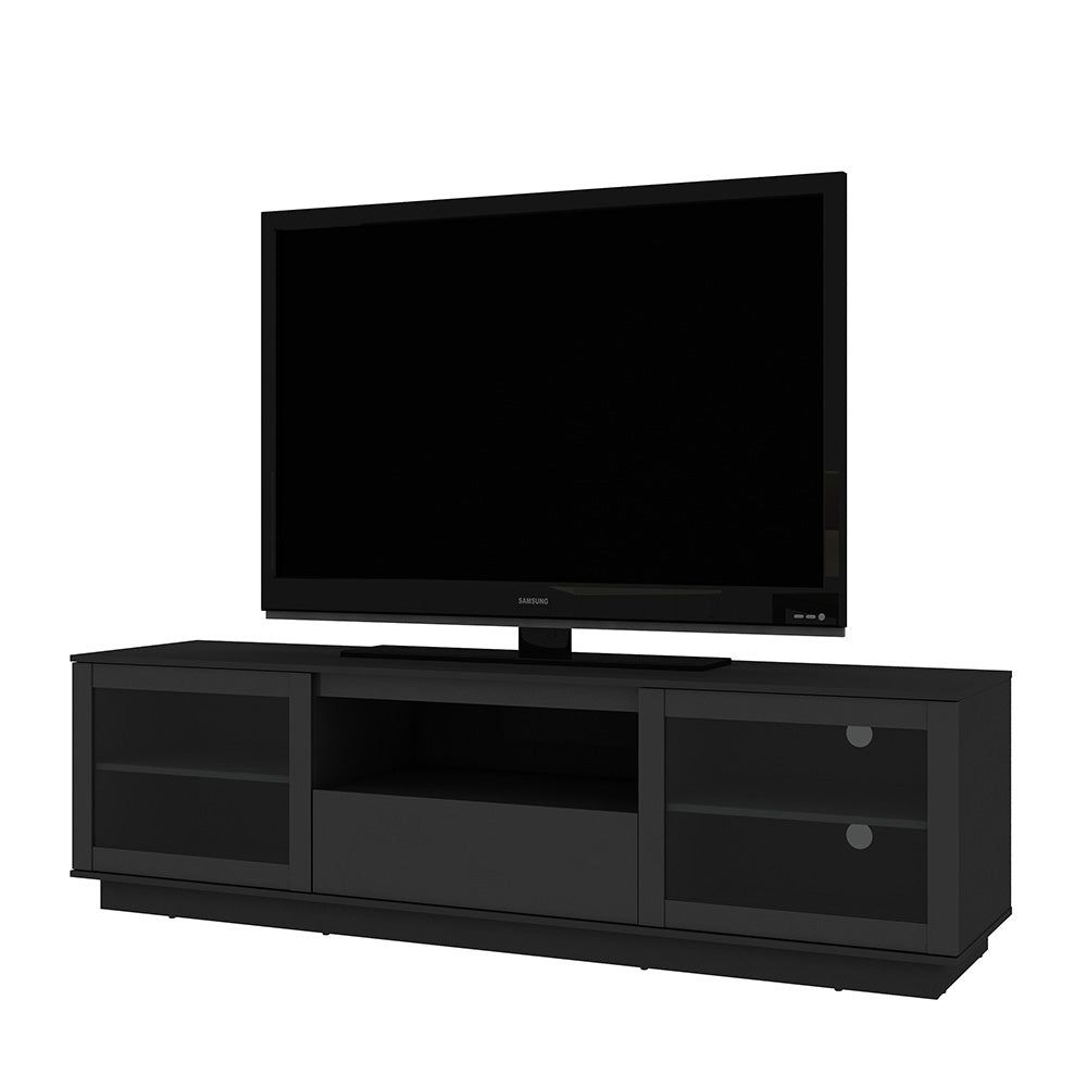 AVS 2100mm Oak Lowboy TV Cabinet in Gloss Black (OLB2100BGS)