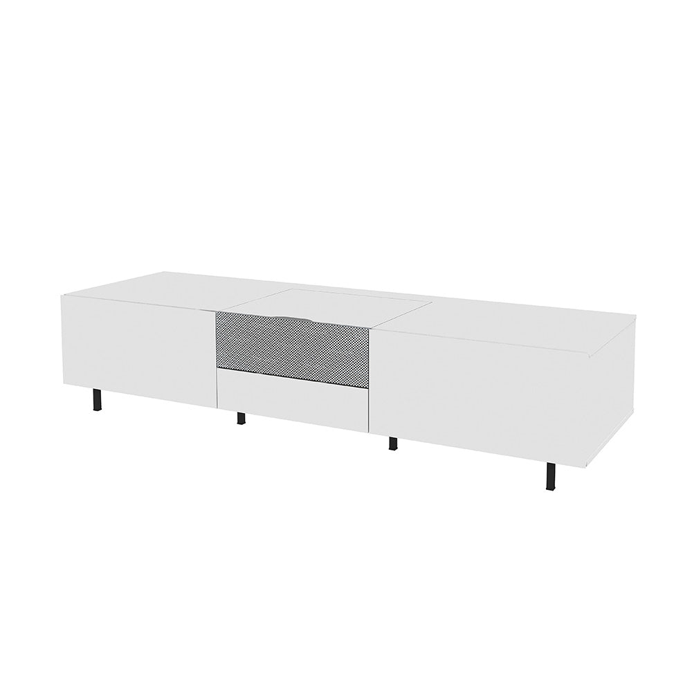 AVS 2000mm Premier Series TV Cabinet To House UST Projector in Gloss White (PREM2000GW)