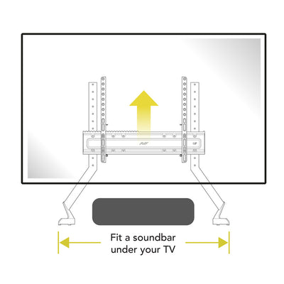 Mahara Extra-Large Universal Replacement TV Base/Stand for 55" to 100" TV (QB600S)