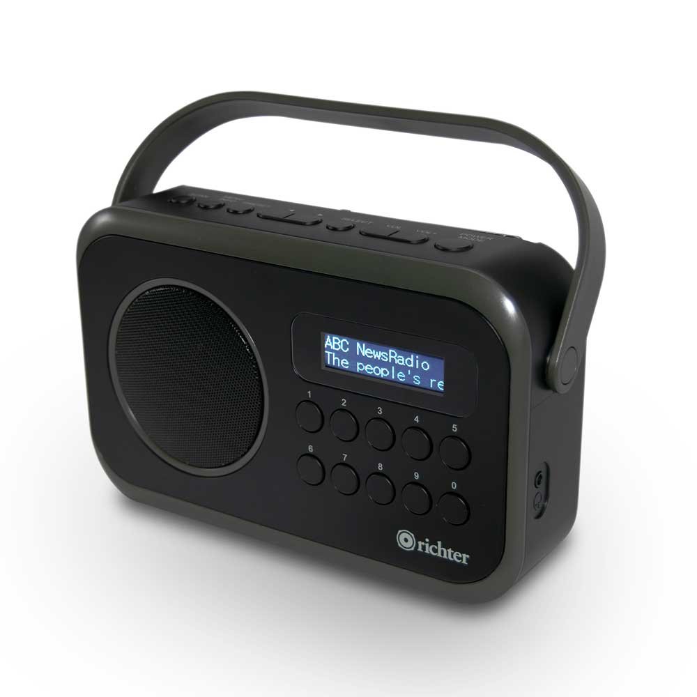Richter Portable DAB+/FM/AM Digital Radio in Black (RR28DABAMBLK)