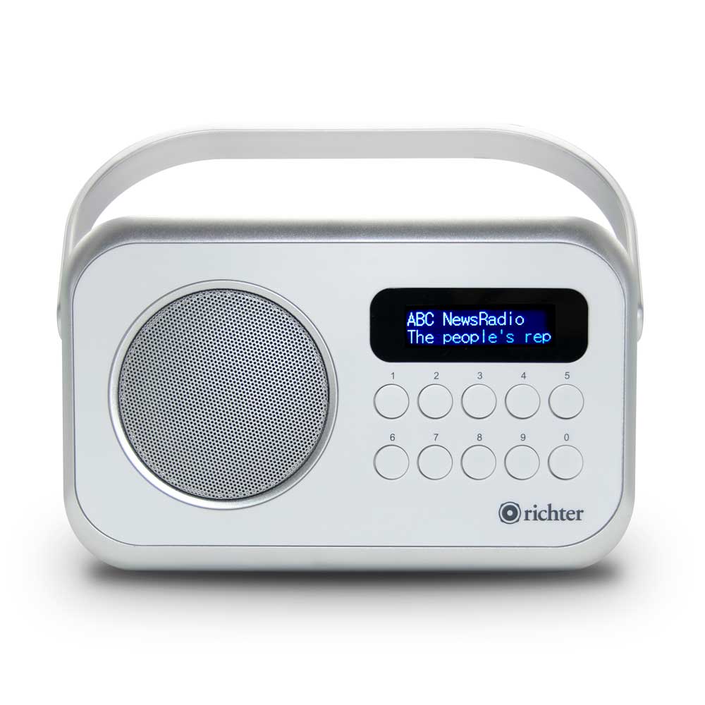 Richter Portable DAB+/FM/AM Digital Radio in White (RR28DABAMWHT)