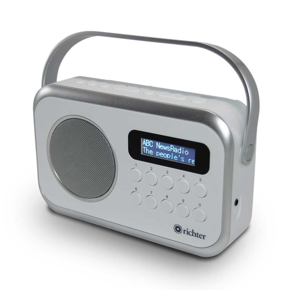 Richter Portable DAB+/FM/AM Digital Radio in White (RR28DABAMWHT)