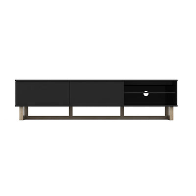 AVS 1500mm Raze Modular TV Stand in Gloss Black With Oak Legs (RZ1500BO)