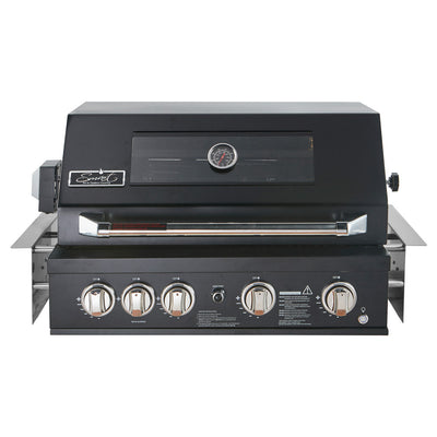 Smart 4 Burner Built-In Gas BBQ With Rotisserie & Rear Infrared Burner In Black (401WB-BLK)