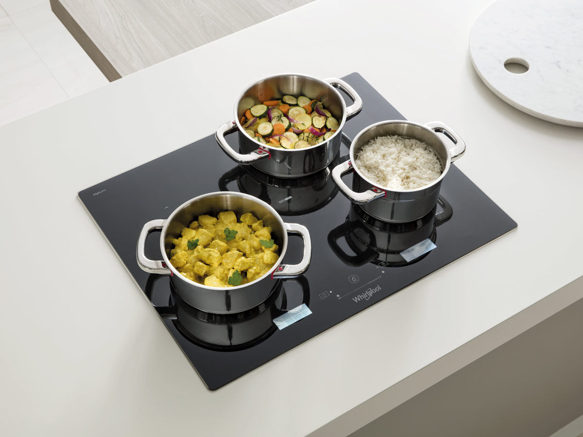 Whirlpool 65cm 8 Zone Full-Flexi Induction Cooktop Hob With Assisted Display (SMP658CNEIXL)