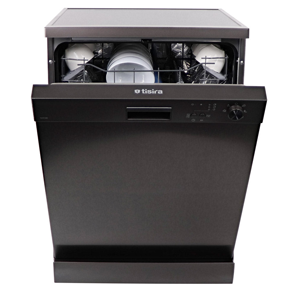 Tisira 60cm 13 Place Black/Dark Inox Freestanding Dishwasher (TDW13BE)