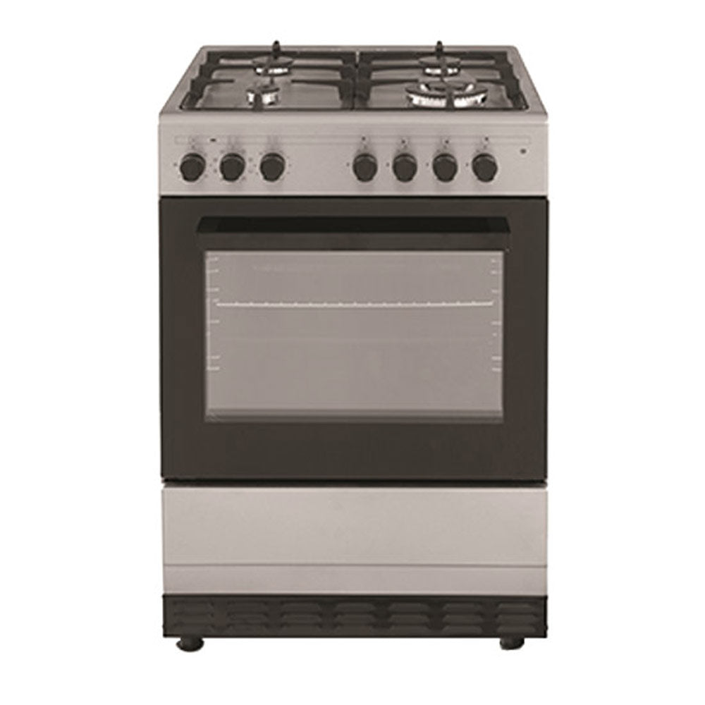 Tisira 60cm 65L Dual Fuel Upright Cooker in Stainless Steel (TFGM629XE ...