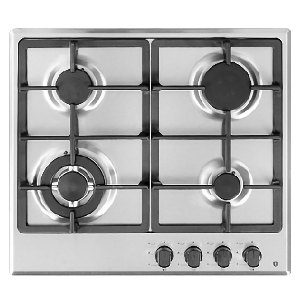 Tisira 60cm 4 Burner Stainless Steel Gas Cooktop With Wok Burner (TGWF63E)