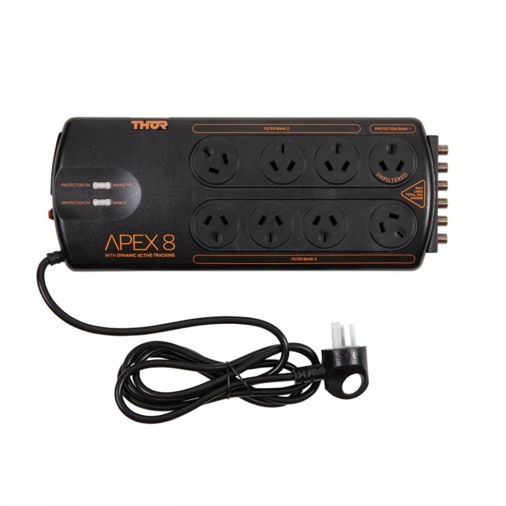 Thor 8 Outlet Surge Protector with Elite Filtration (A8+) – Arisit