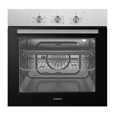 Tisira 60cm Built-In Oven & 60cm S/Steel Gas Cooktop Kitchen Bundle